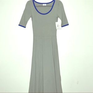 LuLaRoe Ana - XS - Stone & Cobalt